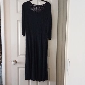 Vintage deep blue Ribbon dress, absolutely gorgeous on. Get ready 4 compliments.